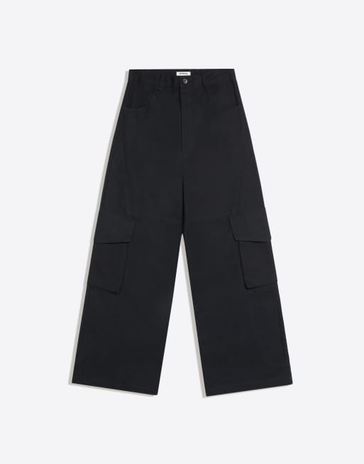 Bershka pantalon cargo baggy bleu, 5 de 6