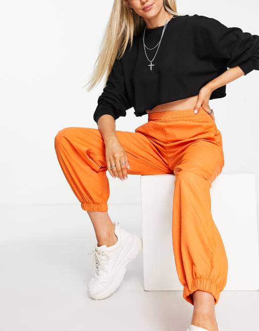 Pantalon orange bershka sale
