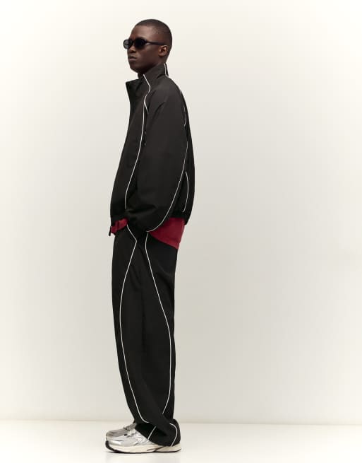 Bershka - Pantalon cargo en tissu technique - Noir, 4 de 4