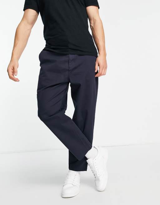 Bershka - Pantalon chino fuselé - Bleu | ASOS