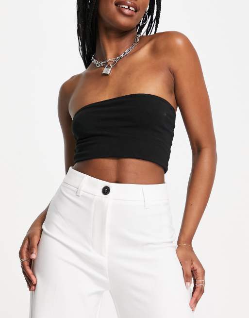 Bershka - Pantalon dad large élégant - Blanc , 3 de 4