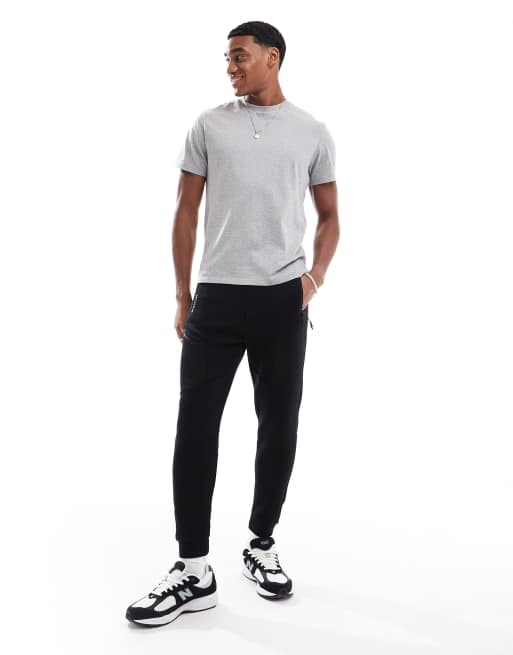 Bershka - Pantalon de jogging à empiècements - Noir, 2 de 5