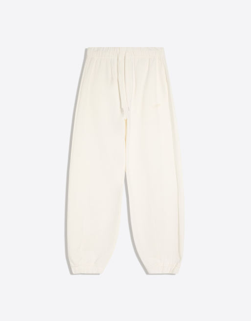 Bershka - Pantalon de jogging ample - Blanc, 5 de 6