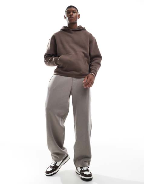 Bershka - Pantalon de jogging coupe ballon - Taupe - view 1