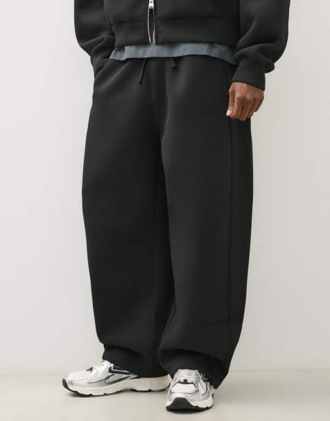 Bershka - Pantalon de jogging technique coupe bouffante - Noir - view 1