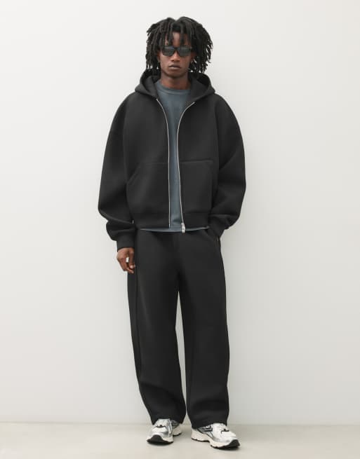 Bershka - Pantalon de jogging technique coupe bouffante - Noir, 2 de 7