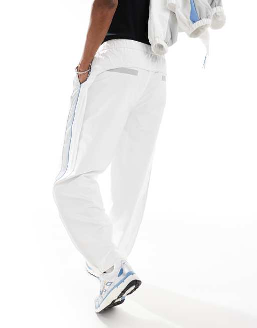 Bershka - Pantalon de survêtement à empiècements pastel - Blanc, 4 de 5