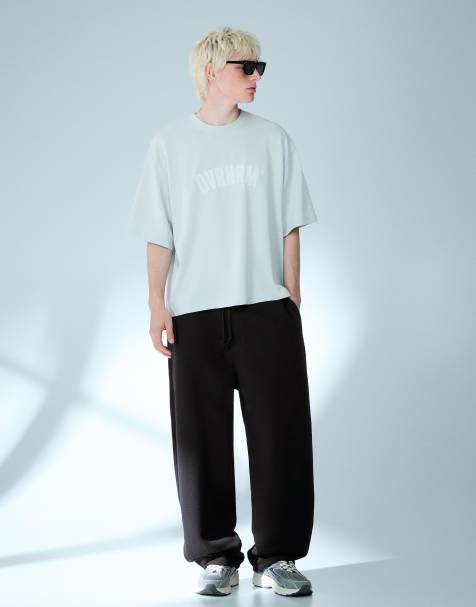 Bershka - Pantalon de survêtement coupe ballon - Noir - view 1