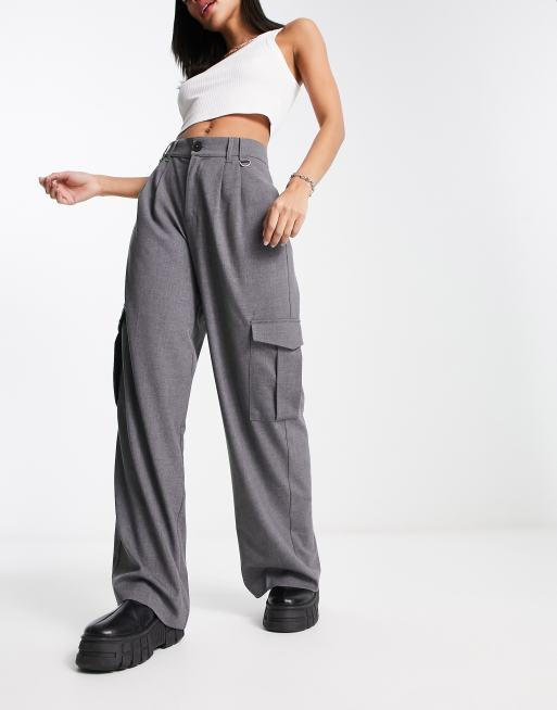 Pantalon discount tailleur gris