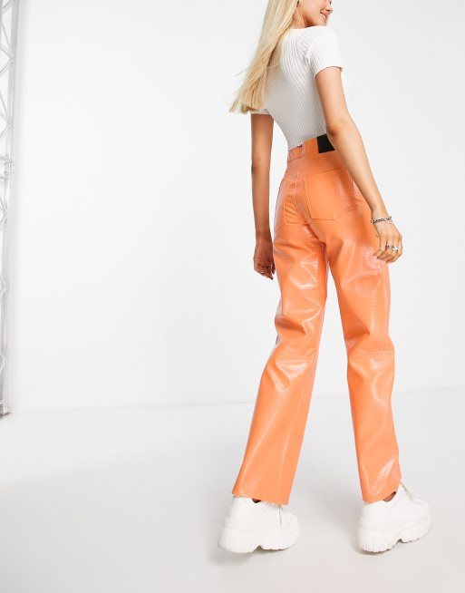 Pantalon best sale orange bershka