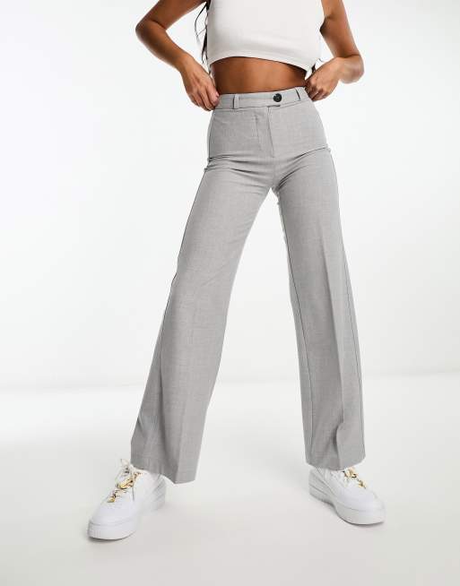 Bershka pantalon gris new arrivals