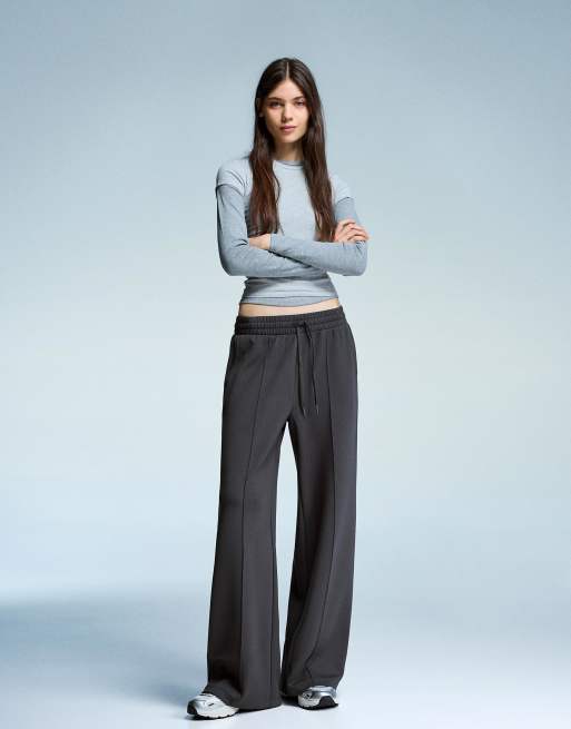 Bershka - Pantalon large doux au toucher - Gris, 2 de 4