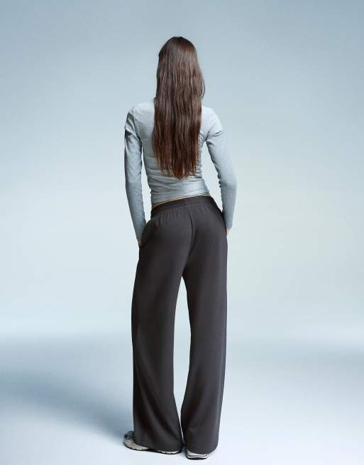 Bershka - Pantalon large doux au toucher - Gris, 4 de 4