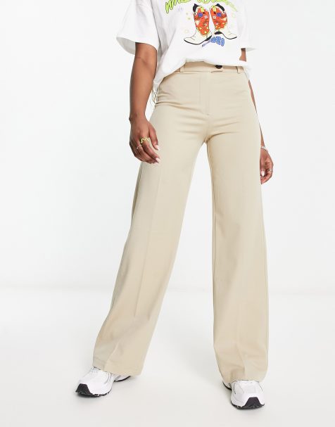 Pantalon large léger à plis - beige ASOS pour homme en coloris Neutre