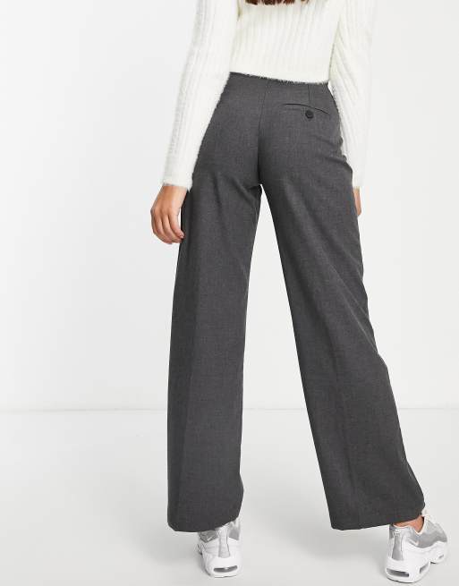 Pantalon best sale gris bershka