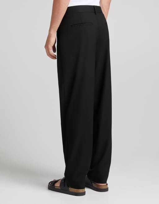 Pantalon plissé femme discount bershka