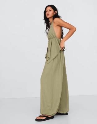 Pantalon sarouel champêtre - Kaki-Vert L