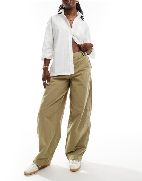 Bershka - Pantalon style charpentier - Kaki clair - view 1