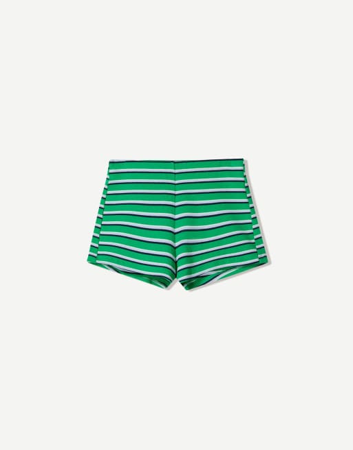 Righe Bianche Pantaloncini Ciclismo Bershka Shorts Bershka Da