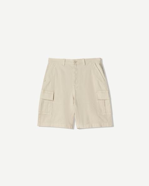 Bershka - Pantaloncini cargo beige stile bermuda - view 1