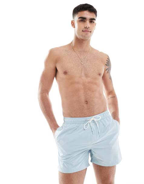 Bershka - Pantaloncini da bagno azzurri basic - view 1