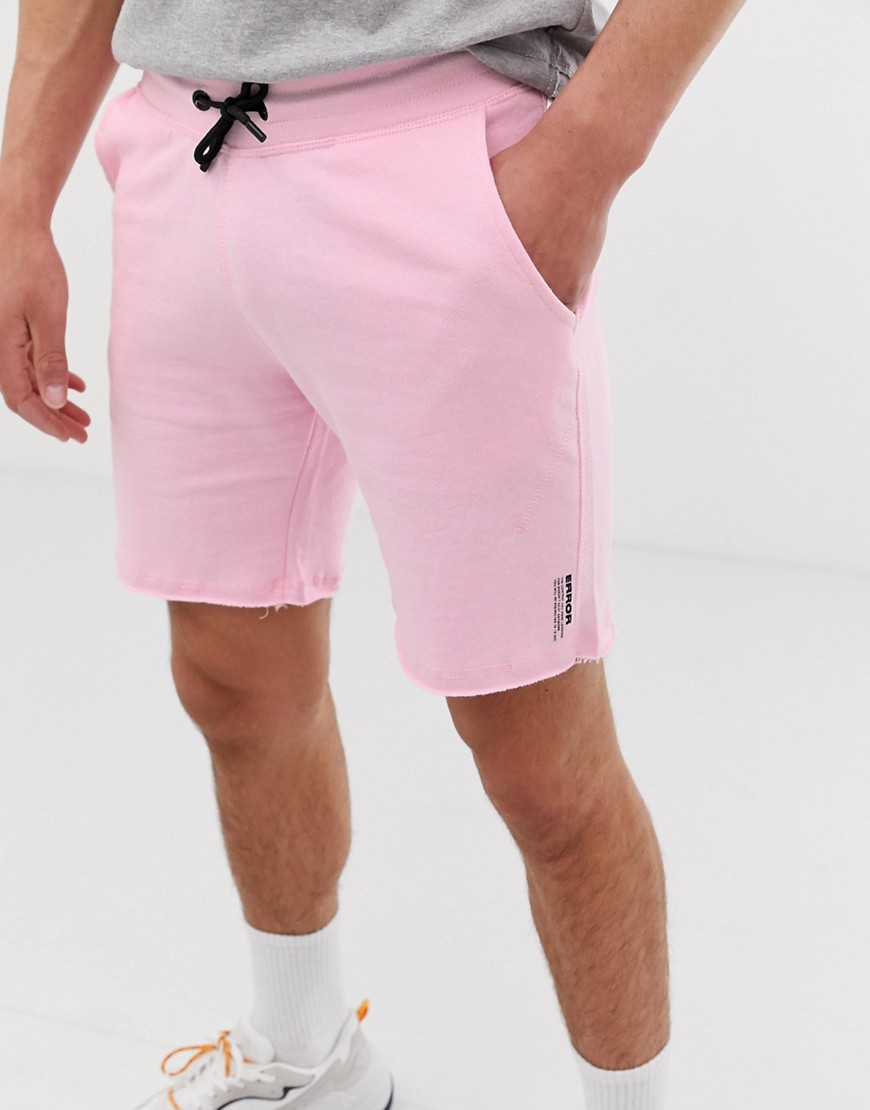 Bershka - Pantaloncini joggers rosa chiaro