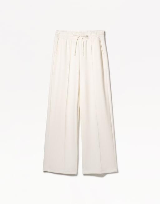Bershka - Pantaloni bianchi ampi morbidi al tatto, 2 di 3
