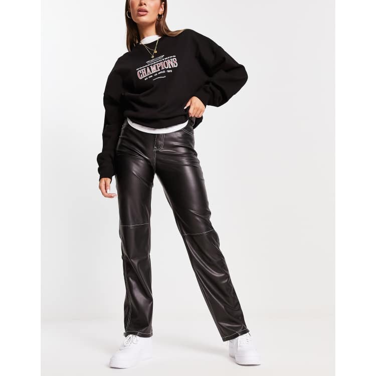 Bershka hot sale pantaloni pelle