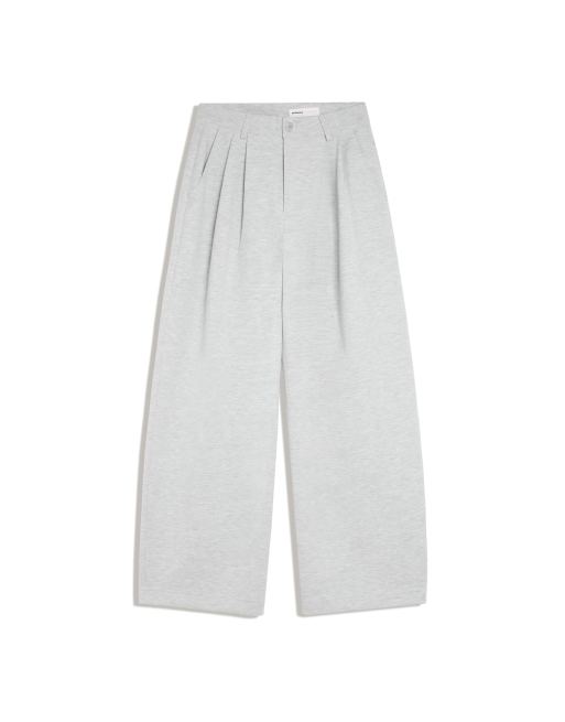 Bershka pantaloni con pince grigio chiaro, 3 di 3