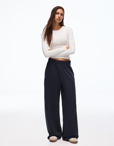 Bershka pantaloni jogger in plush blu - view 1