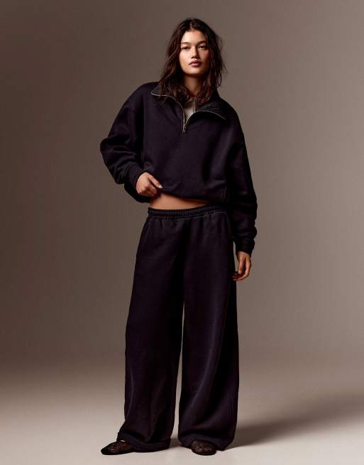 Bershka - Completo accollato blu navy con zip, 3 di 3