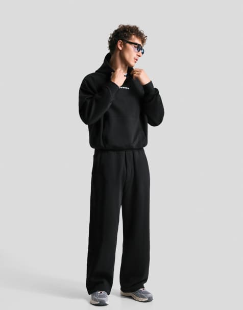 Bershka - Pantaloni super ampi neri - view 1