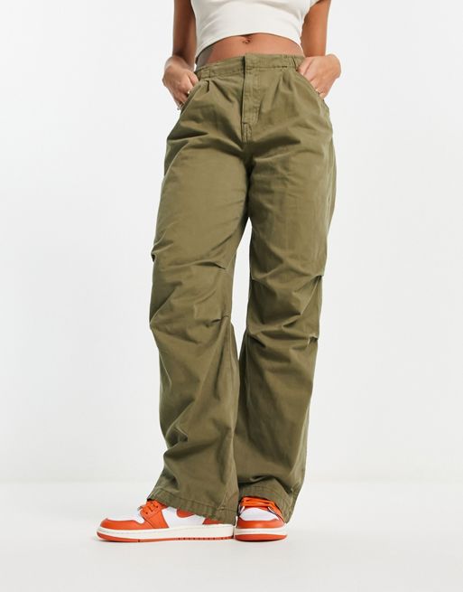 Pantaloni a taglio comodo con drappeggio - Abbigliamento 1AB6KA