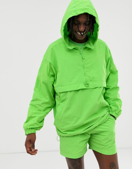 bershka overhead windbreaker