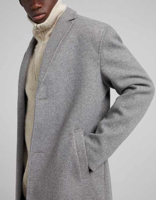 Bershka Pardessus Gris ASOS