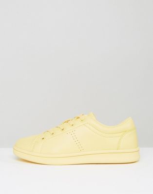pastel yellow trainers
