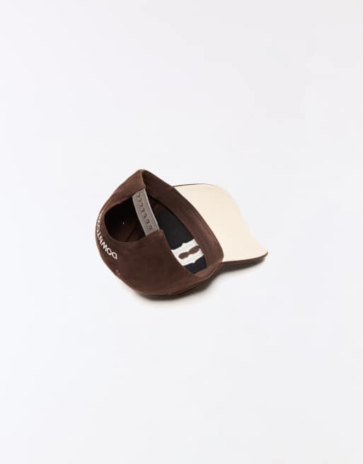 Bershka Patch cap in brown, 4 of 5