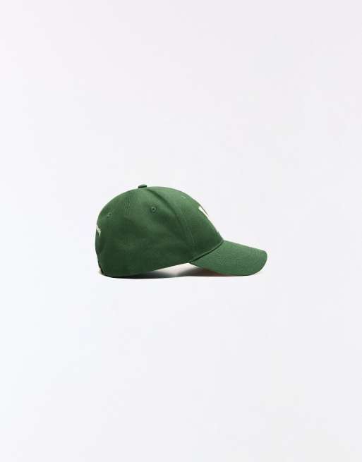 Bershka Patch cap in green, 2 of 5
