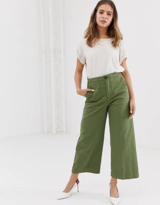 green utility jeans