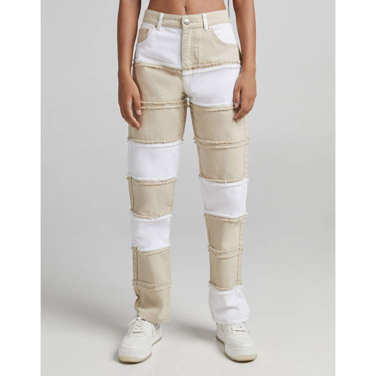 Patchwork Pants (PA244542690269-BEIGE)