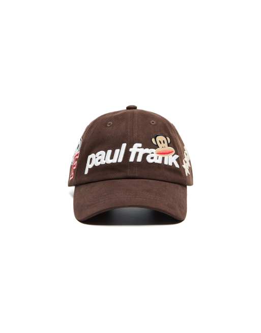 Bershka Paul frank embroidered cap in brown, 5 of 5