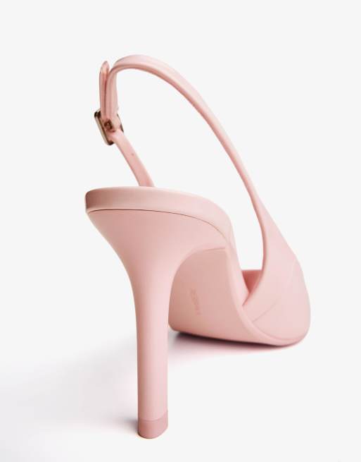 Bershka Rosa Pumps Mit Riemchen Bershka Vinyl Absatzschuhe Vinyl