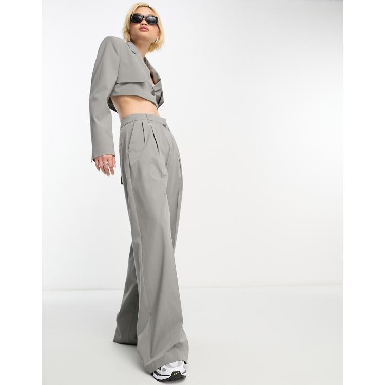 Grey peg leg on sale trousers