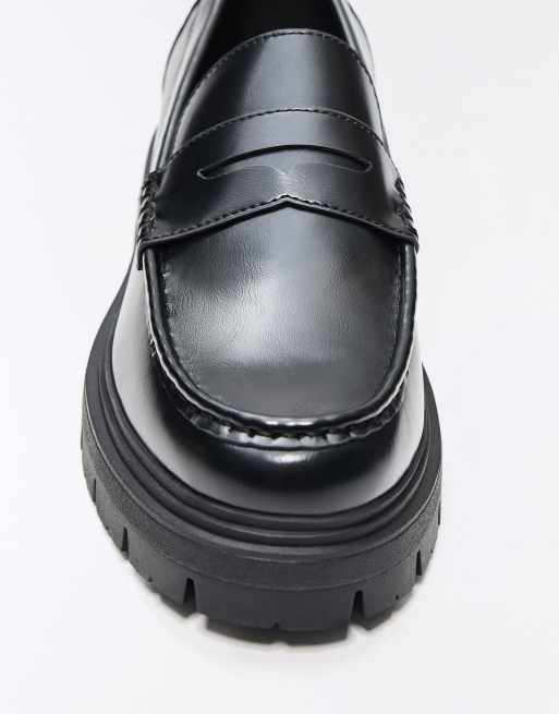 Bershka Penny-Loafer in Schwarz, 6 von 7