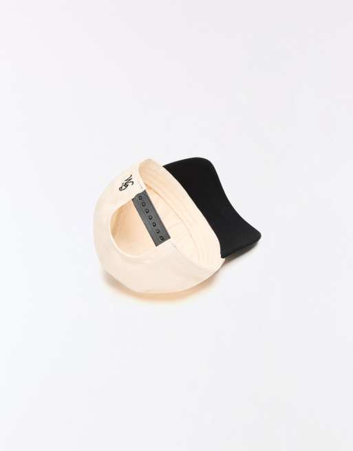 Bershka pet met borduursel in wit, 4 van 5
