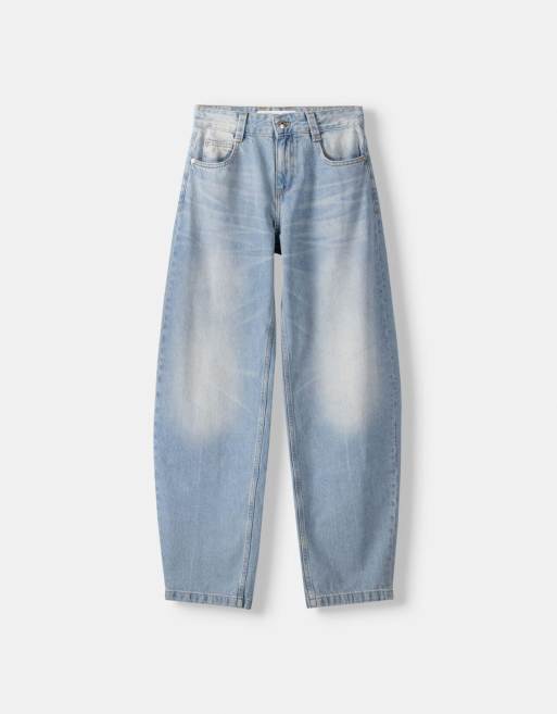 Bershka Petite – Ballonjeans in mittlerer Waschung, 4 von 4