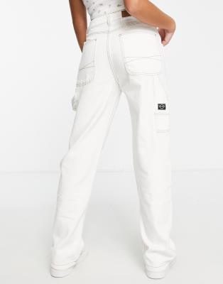 petite white cargo pants