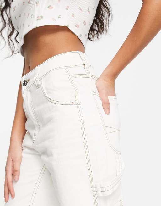 White store seam jeans