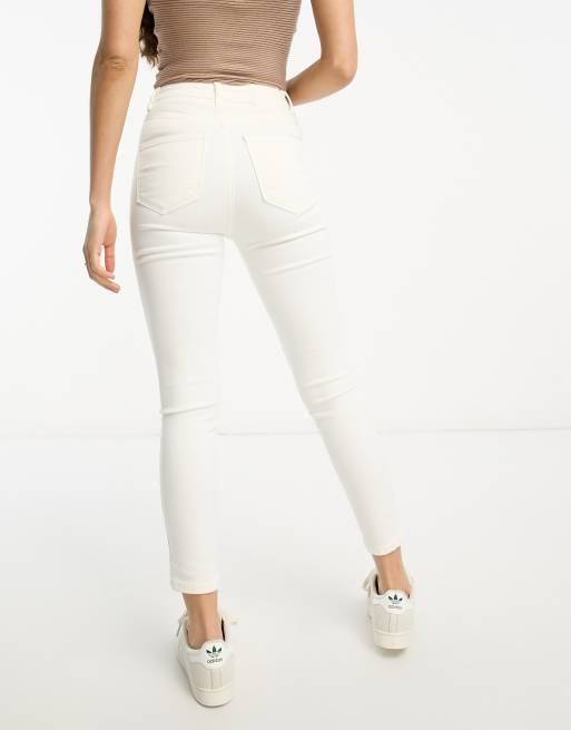 Melody High Waist Striped High Rise Skinny Jeans With Push Up And