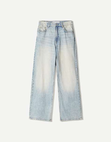Bershka Petite - Jean baggy - Bleu clair - view 1